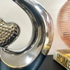 Darthome Limited Chrome Silver Love Heart Sculpture -Darthome Limited IMG E9621 editedIF