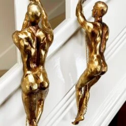 Darthome Limited Set Of 2 Gold Climbing Men Figurines -Darthome Limited IMG E9768 editedMI