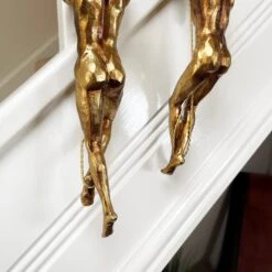 Darthome Limited Set Of 2 Gold Climbing Men Figurines -Darthome Limited IMG E9771 editedML