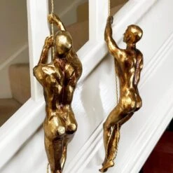 Darthome Limited Set Of 2 Gold Climbing Men Figurines -Darthome Limited IMG E9772 editedMM