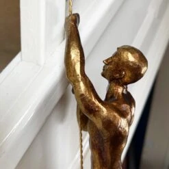 Darthome Limited Set Of 2 Gold Climbing Men Figurines -Darthome Limited IMG E9774 editedMO
