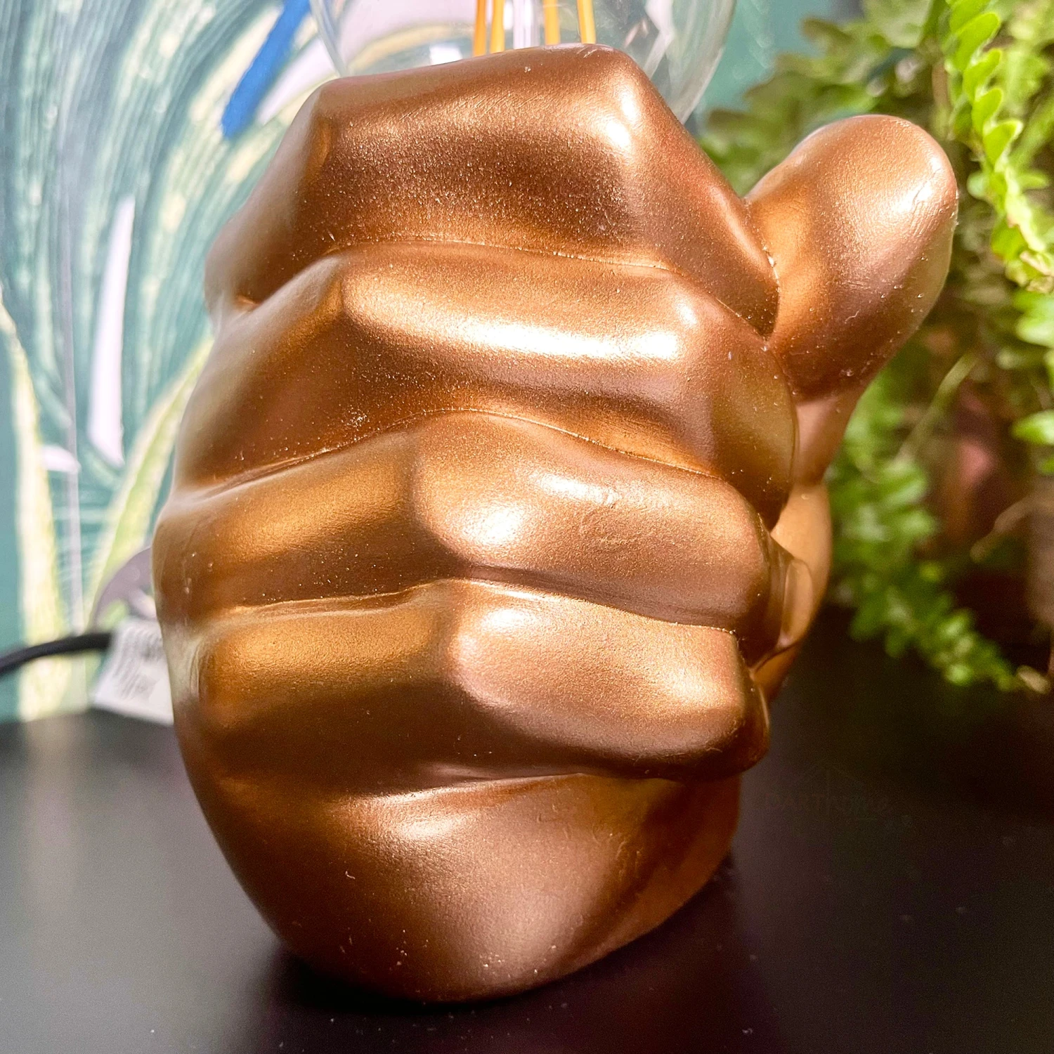 Darthome Limited Golden Fist Shadeless Table Lamp 4 Darthome Limited Golden Fist Shadeless Table Lamp - Image 4