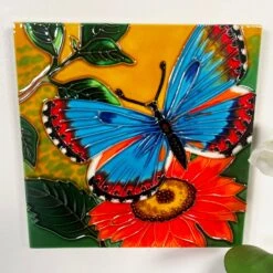 Darthome Limited Butterfly Garden Ceramic Tile Wall Art