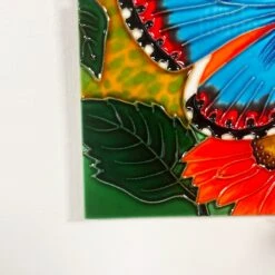 Darthome Limited Butterfly Garden Ceramic Tile Wall Art -Darthome Limited IMG E9862 editedW