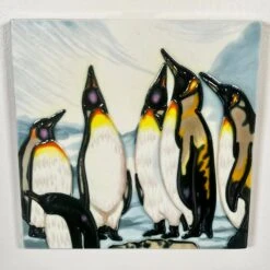 Darthome Limited Penguin Meeting Ceramic Tile Wall Art