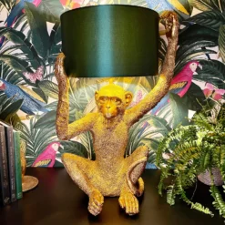Darthome Limited Large Gold Chimp Lamp