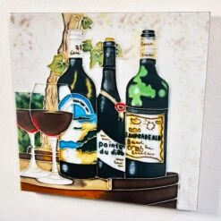 Darthome Limited Wine Vineyard Ceramic Tile Wall Art