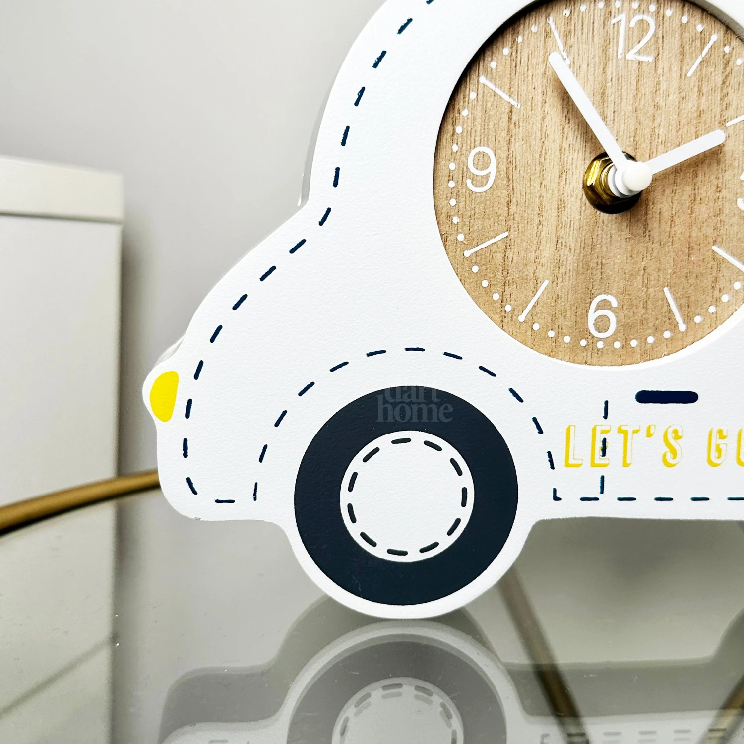 Darthome Limited White Car Childrens Clock 3 Darthome Limited White Car Childrens Clock - Image 3