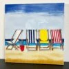 Darthome Limited Lounging On The Beach Ceramic Tile Wall Art
