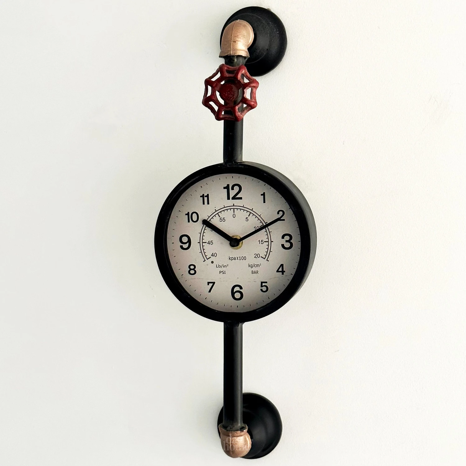 Darthome Limited Metal Industrial Pipe Wall Clock 1 Darthome Limited Metal Industrial Pipe Wall Clock