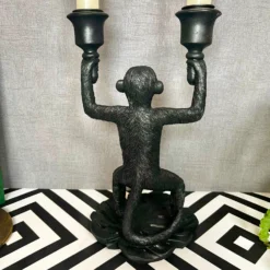 Darthome Limited Black Monkey Double Candlestick Holder -Darthome Limited IMG E9991 edited241