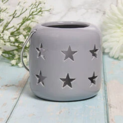Darthome Limited Grey Star Candle Lantern 10cm