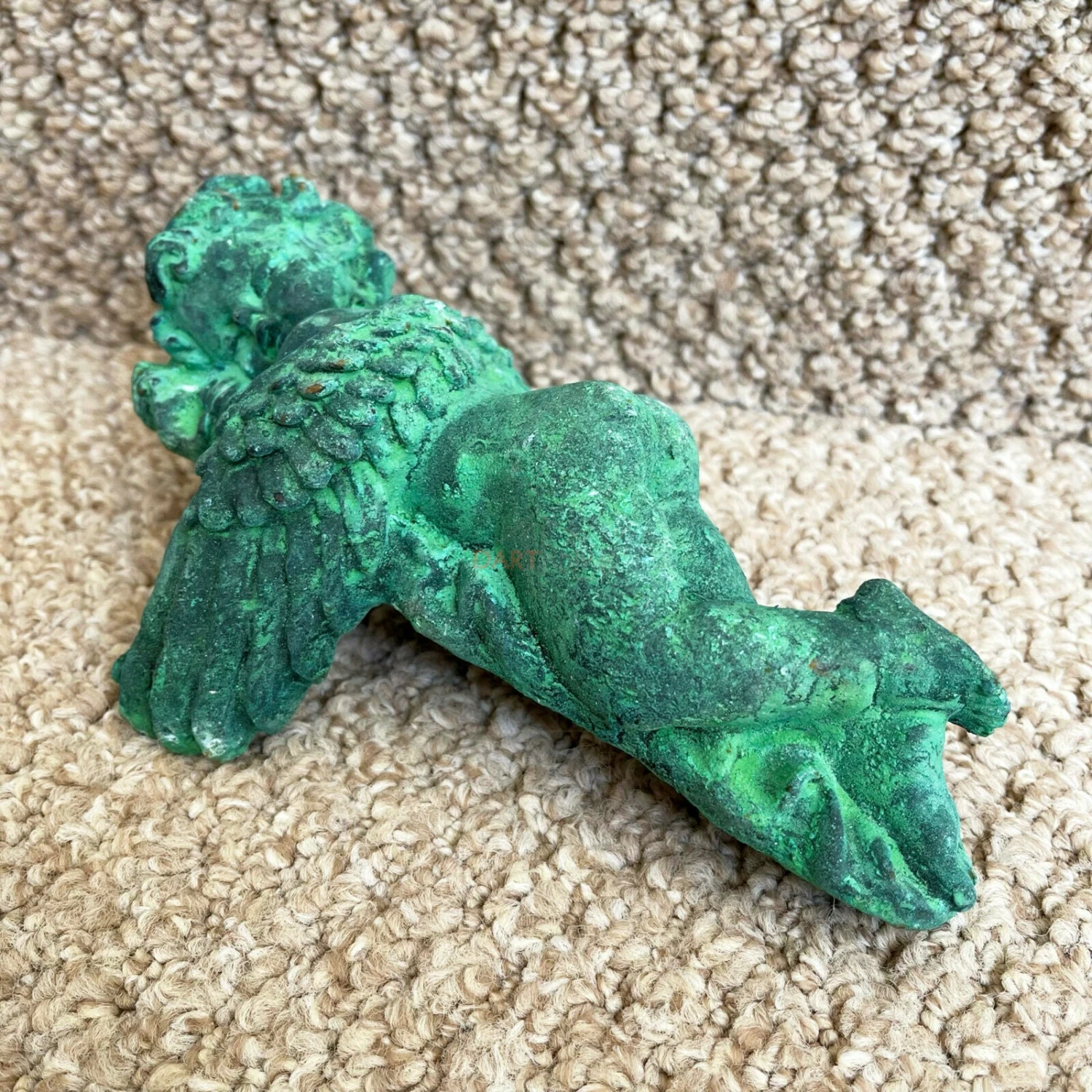 Darthome Limited Verdigris Cast Iron Sleeping Cherub Ornament 1 Darthome Limited Verdigris Cast Iron Sleeping Cherub Ornament