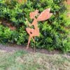Darthome Limited Rust Steel Metal Fairy Silhouette Garden Lawn Spike 60cm